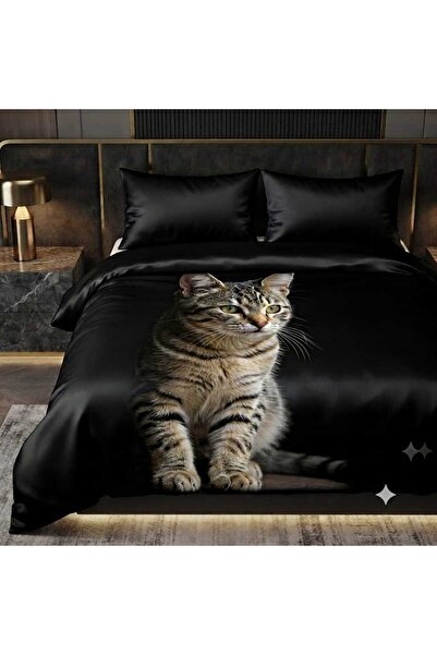 Elmas Dizayn Special Design Brand Double Duvet Cover Set Organic Satin & Cott...