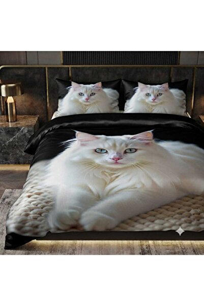 Elmas Dizayn Special Design Brand Double Duvet Cover Set Organic Satin & Cott...