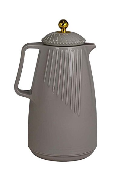 BASURRAH tea and coffee thermos, Gray color, 1 liter