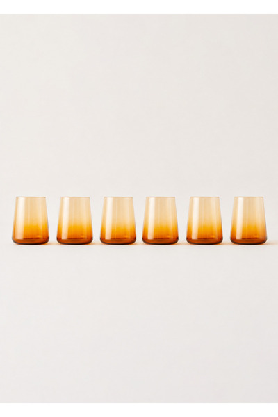 Bella Maison Lisa Bardak 6'lı Amber(380 cc)