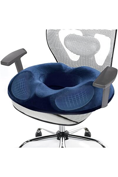 BLYPHOO Memory Foam Seat Cushion: Anti-Hemorrhoid Donut Massage Pillow, Hip &...