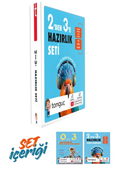 Tonguç Yayınları 2'den 3'e Hazırlık Seti -
