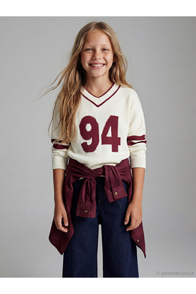 LC Waikiki Sparkling Choices V Planting Girls' Knitwear Sweater from Shining ...
