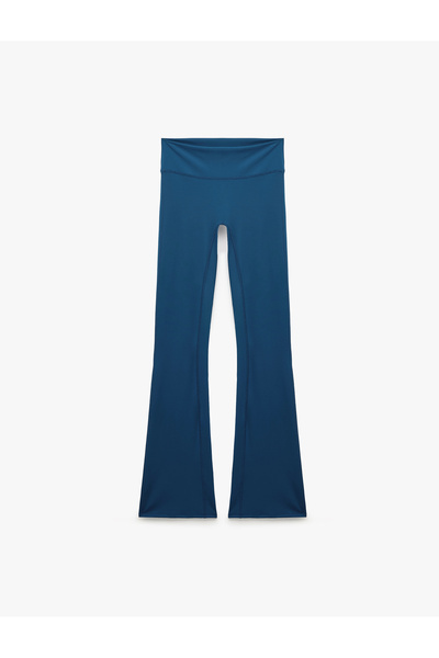 Koton High Waist Slim Fit Sporty Spanish Leggings with Stitching Detail