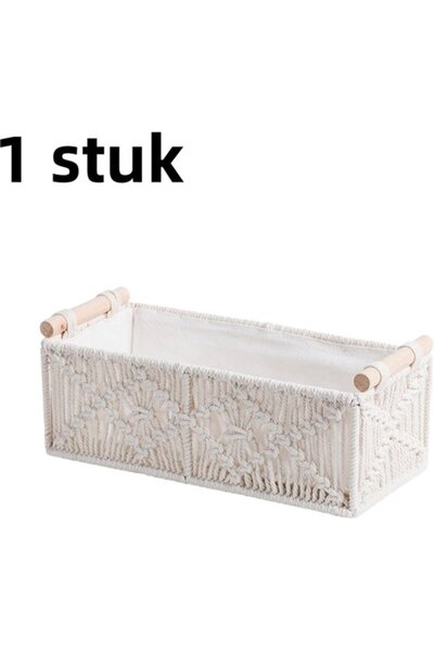 STARSTAR 1-Piece Pack - Storage Box - Hand-woven Cotton Rope Bohemian Style S...
