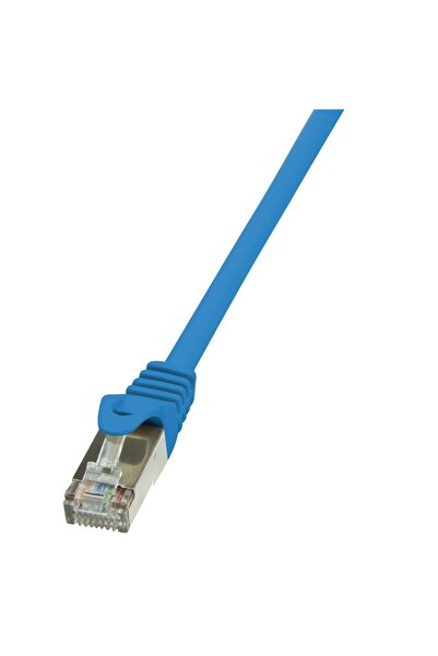 LogiLink Cablu patch FTP Cat5e, cupru-aluminiu, 1 m, albastru, AWG26, ecranat...