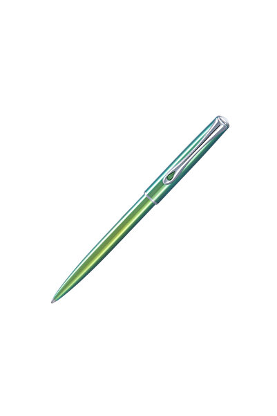 Diplomat Химикалка Easyflow Traveler - Фънки грийн, зелен, 140 мм