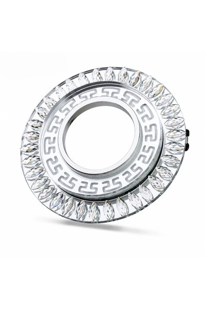 Eco Lounge 1 Adet NOAS YL65 1757 Flora Led Çerçeveli 4000K + Mavi Yuvarlak Kristal Cam Spot GU10 Duy