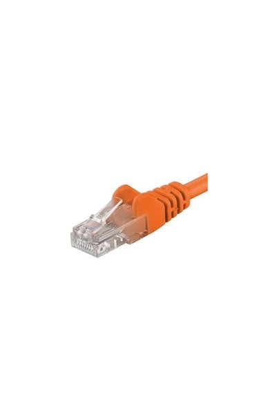 PremiumCord Patchcord UTP RJ45-RJ45 Cat.5e 7m, portocaliu, "UTP-5E-7-O"