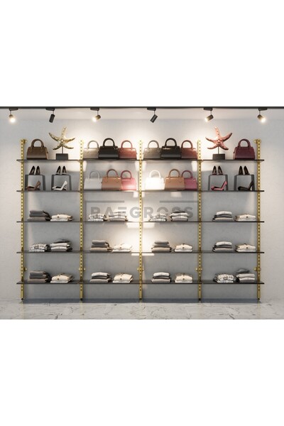 Rafgross Mağaza Raf Sistemi 375x250 cm | Butik Raf Sistemi | Giyim Mağazası &...