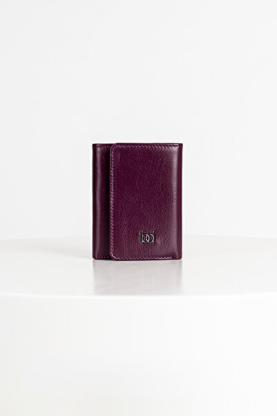 BAYDERİ Ceska Leather Wallet Purple
