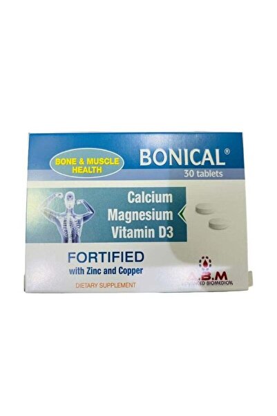 ABM Bonical Bone & Muscle Health Tablets with Calcium, Magnesium, Vitamin D3