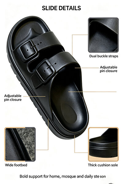 NajdEva Shop Men's Eva Slippers - Made in Turkey - Easy to Put on - Super Sof...