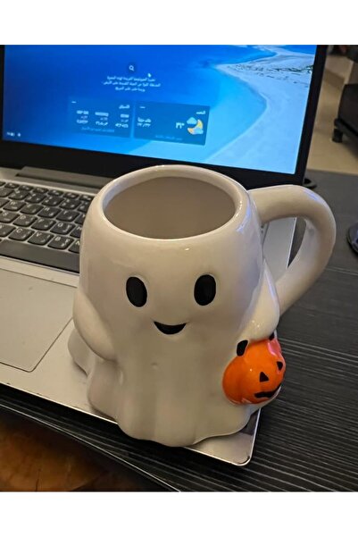 Generic Filoky Halloween Ghost Mug 600ml Cute Ghost Ceramic Mug for Scary Par...