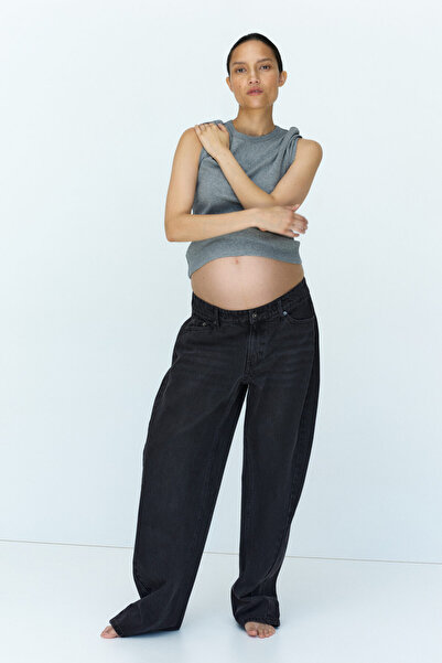 H&M MAMA Barrel Paçalı Kot Pantolon