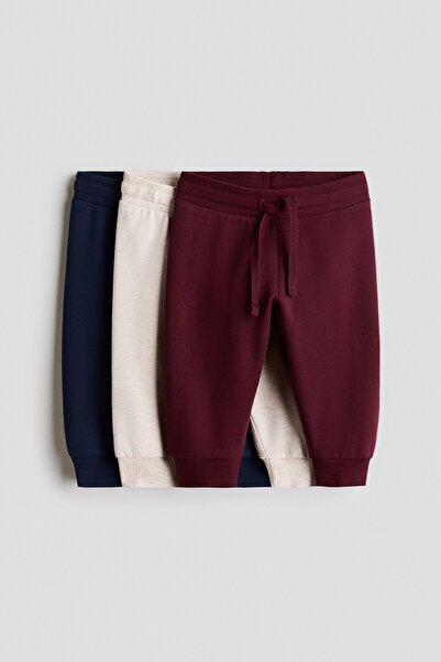 H&M 3'lü Pamuklu Jogger Pantolon