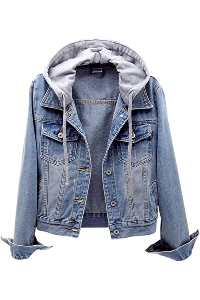 Generic Women's Denim Jackets Hoodie Slim Fit Trucker Jacket | Hooded Design,...