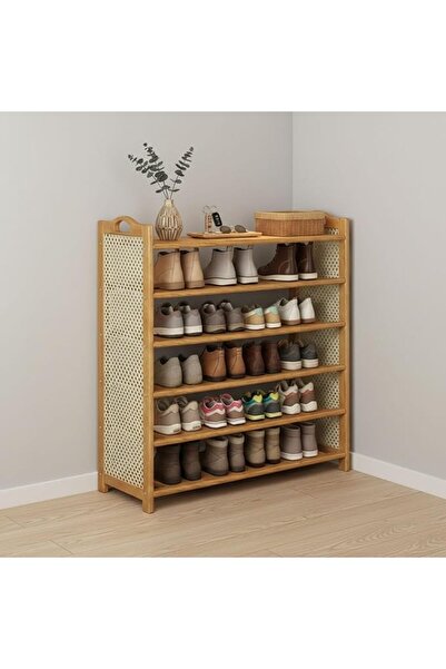 GENERAL Shoe Rack, 6-Layer Entryway Shoe Rack, Multi-Layer Storage Shelf, Bam...