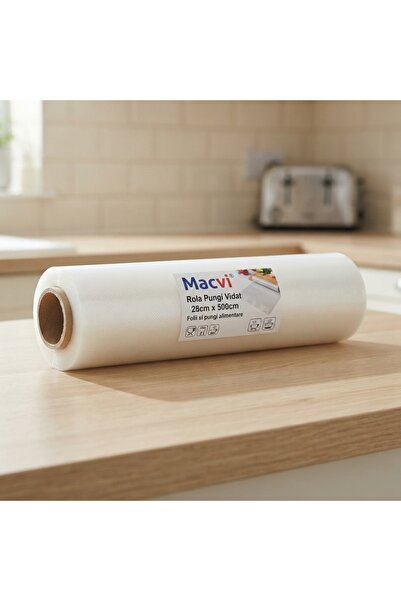 DeaL Rolă de pungi vidate 28 cm x 500 cm — Protecție maximă pentru alimente 🍏 ✨