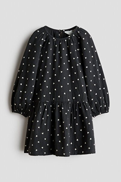 H&M Pamuklu Muslin Elbise
