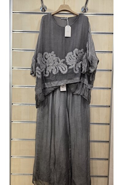 Park Moda Italian Silk Blouse and Trouser Set