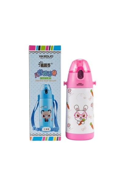 Mikro 550 ml Pink Imported Stainless Steel Water Bottle