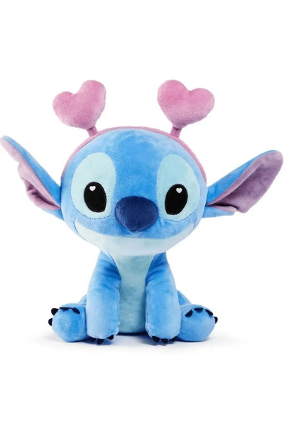 Hobibahçem Mey Import ®   Stitch Plush with Heart Headphones 25 cm