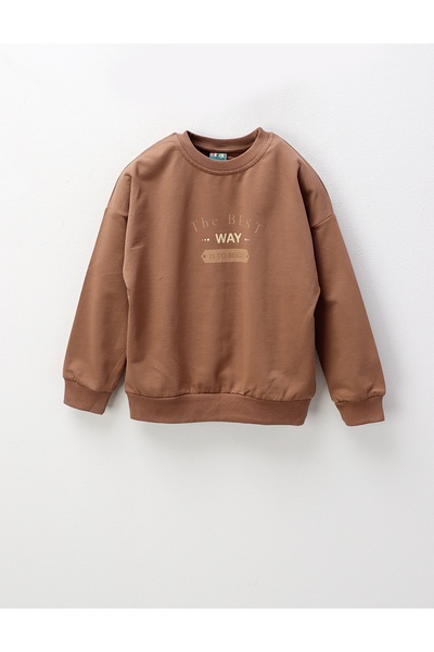 MiniKids Bluza BE BEST WAY, maro