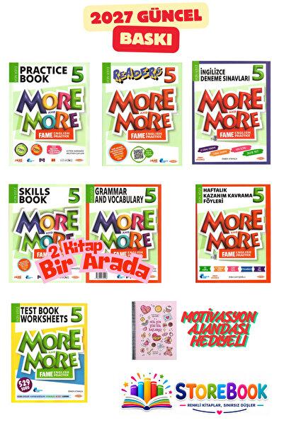 Kurmay ELT More&More 5.Sınıf English Pratice&Skılls&Reader&Grammar&Haftalık K...