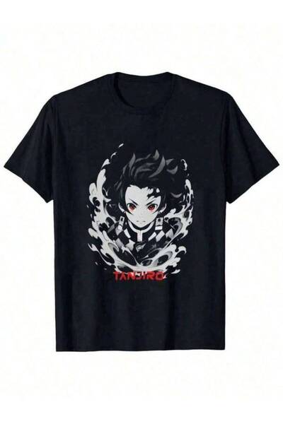 4CR Shirts Girls Minimalist Black Short Sleeve Crew Neck T-Shirt 100%Cotton T...