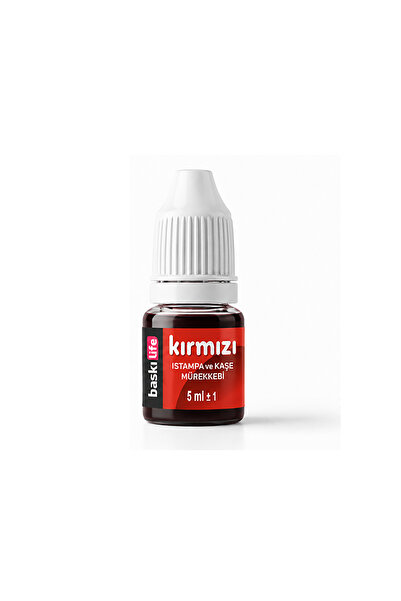 Baskı Life Pro Istampa Mürekkebi / Kaşe Mürekkebi Kırmızı 5 ml