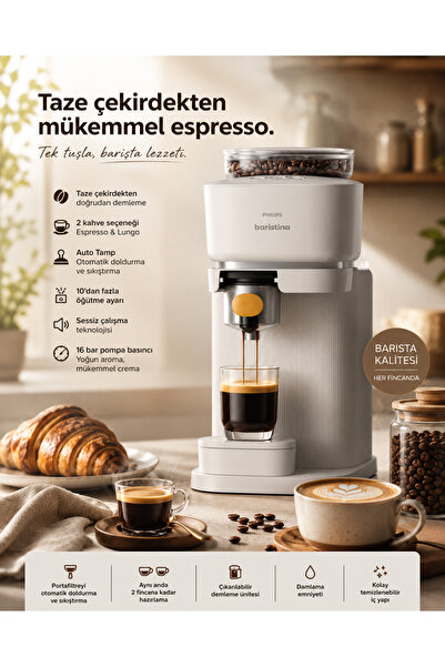 Philips Baristina Yarı Otomatik Espresso Makinesi