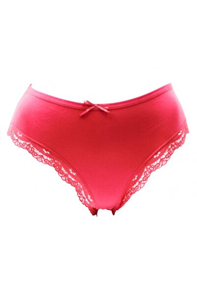 HUNEX UNDERWEAR Γυναικείο Νυχτικό με Δαντέλα, Κοραλί, 5710KOR, Μέγεθος 3XL