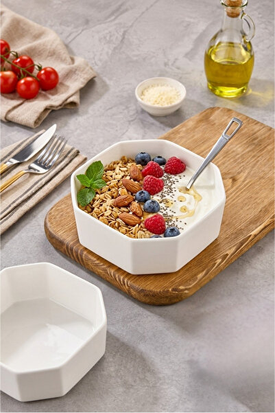 Le Paon Porselen Makarna Kasesi 14,5 cm Çok Amaçlı Servis Kasesi – Salata, Ka...