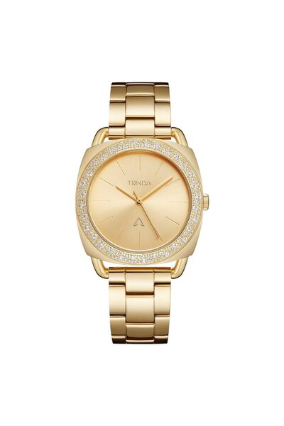 TRNDA Women's Gold Stainless Steel Watch, Gold Dial | Trnda35.8