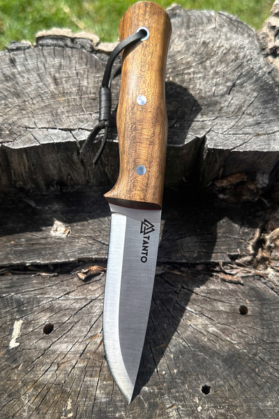 Tantobushcraft 4116 Çelik Bıçak 21 cm Ceviz Saplı Bushcraft Survival Kamp Bıç...