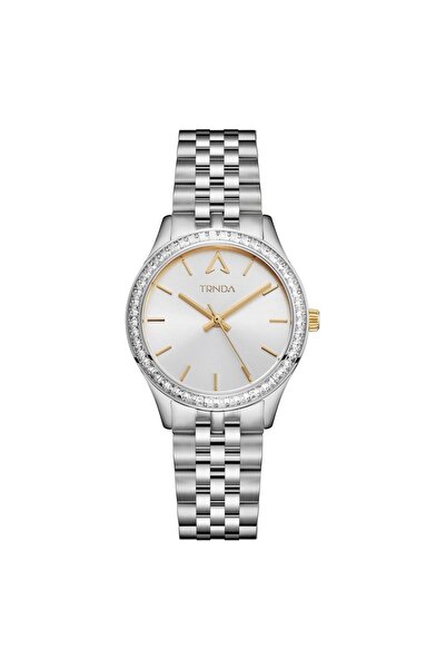 TRNDA Women's Stainless Steel Silver Watch, Unique Dial | Trnda32mm