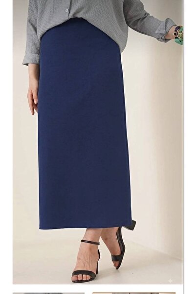 CNG MODA Plain Black Scuba Pencil Skirt