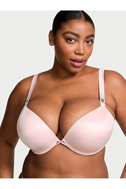 Victoria's Secret Bombshell 2 Beden Büyük Gösteren Işıltılı Askılı Push-Up Sü...