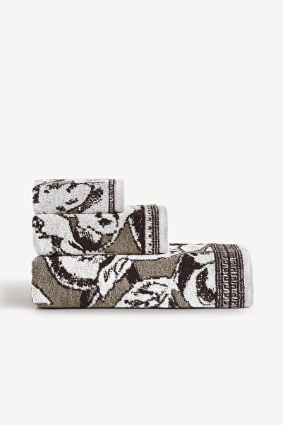 CEMETEKS Caressa Yarn Dyed 3-Piece Towel Set Stone