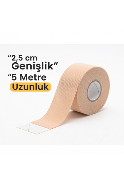 Fit Termal | Kinezyo Bant 2,5 cm x 5 m - Kas ve Eklem Destekleyici Esnek Bant...