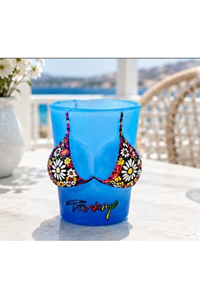 hediyeconcepti Floral Patterned Design Glass Shot Glass – with Original Desig...