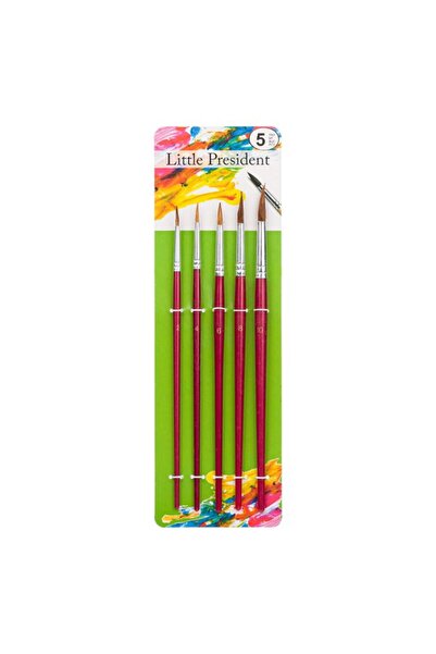 BAMI NETWORK Set pensule pictura varf rotund par 5 dimensiuni