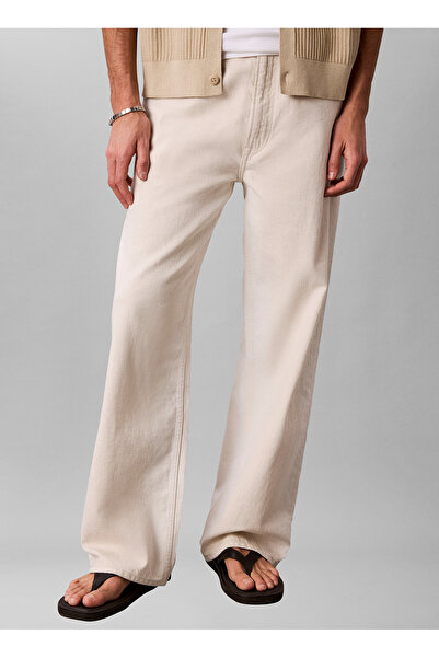 Calvin Klein Jeans Beyaz Erkek Denim Pantolon LV04RG749G04K BAGGY SUNBLEACHED NT