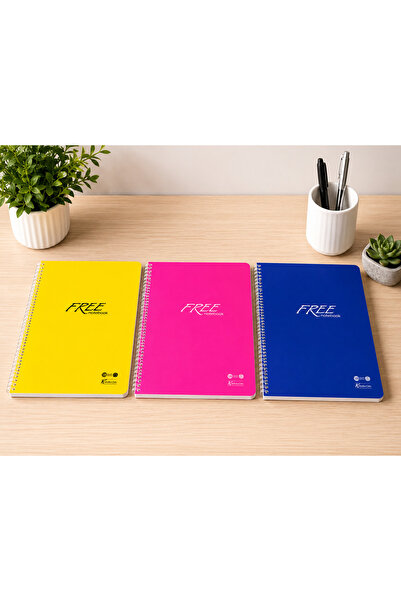 FREE 3 ADET 120 YP KARELİ DEFTER