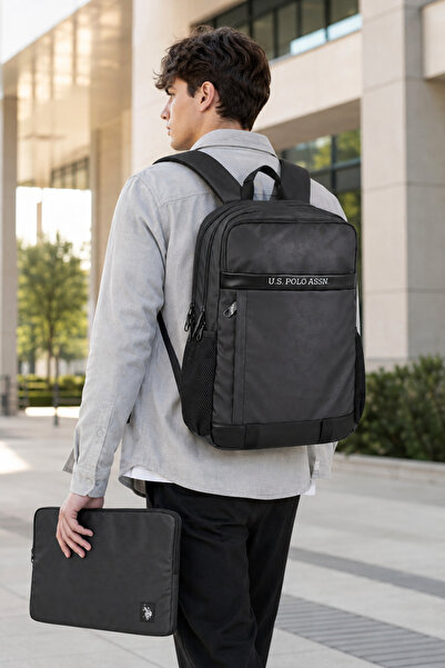 U.S. Polo Assn. School and Daily Backpack with Tablet Case Set of 2 Plcan24435
