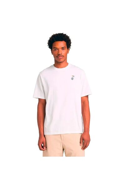 Timberland Μπλουζάκι με σλόγκαν TB0A5M84100-100 Λευκό