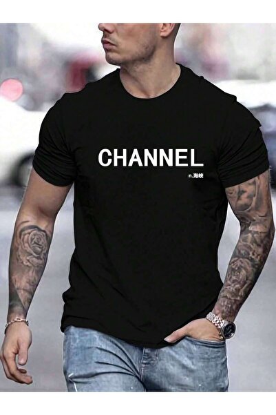 26LIK Happy Valentine'S Day Men's CHANNEL Letter Printing Simple Style Round ...