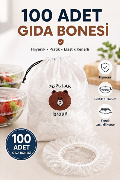 FLY LIFE Lastikli Gıda Bonesi 100 adet