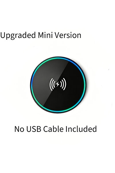 Choice Black no cable Fast Wireless Charging Pad with Mirror Finish, Universa...